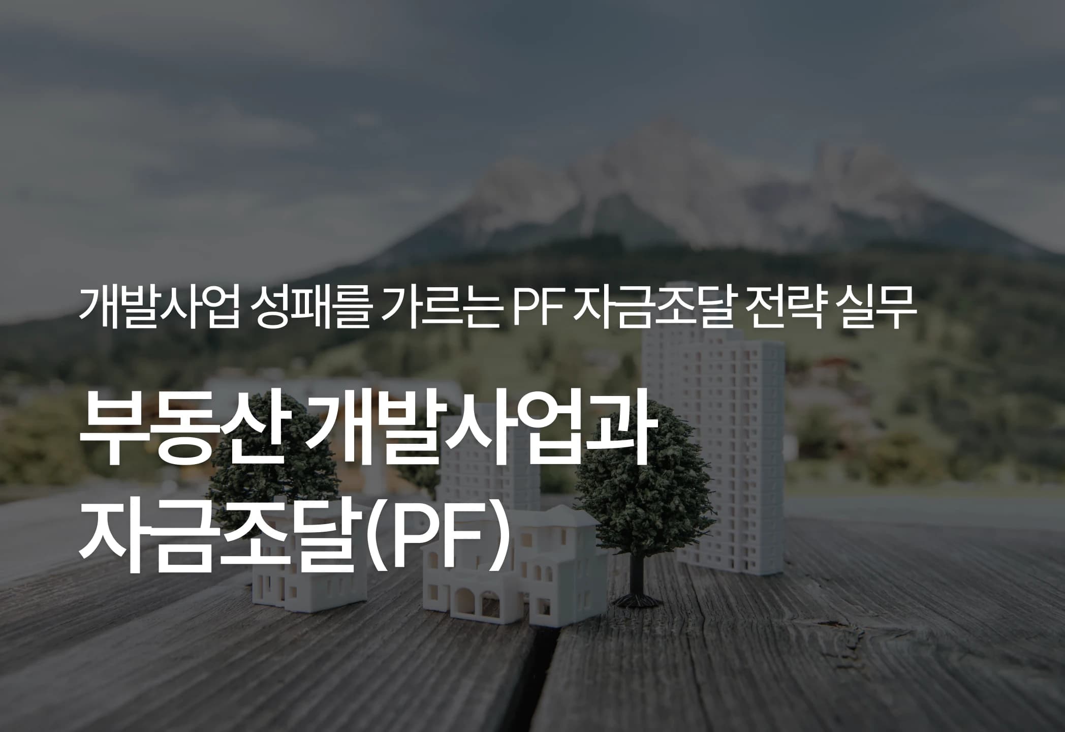 부동산 개발사업과 자금조달(PF)