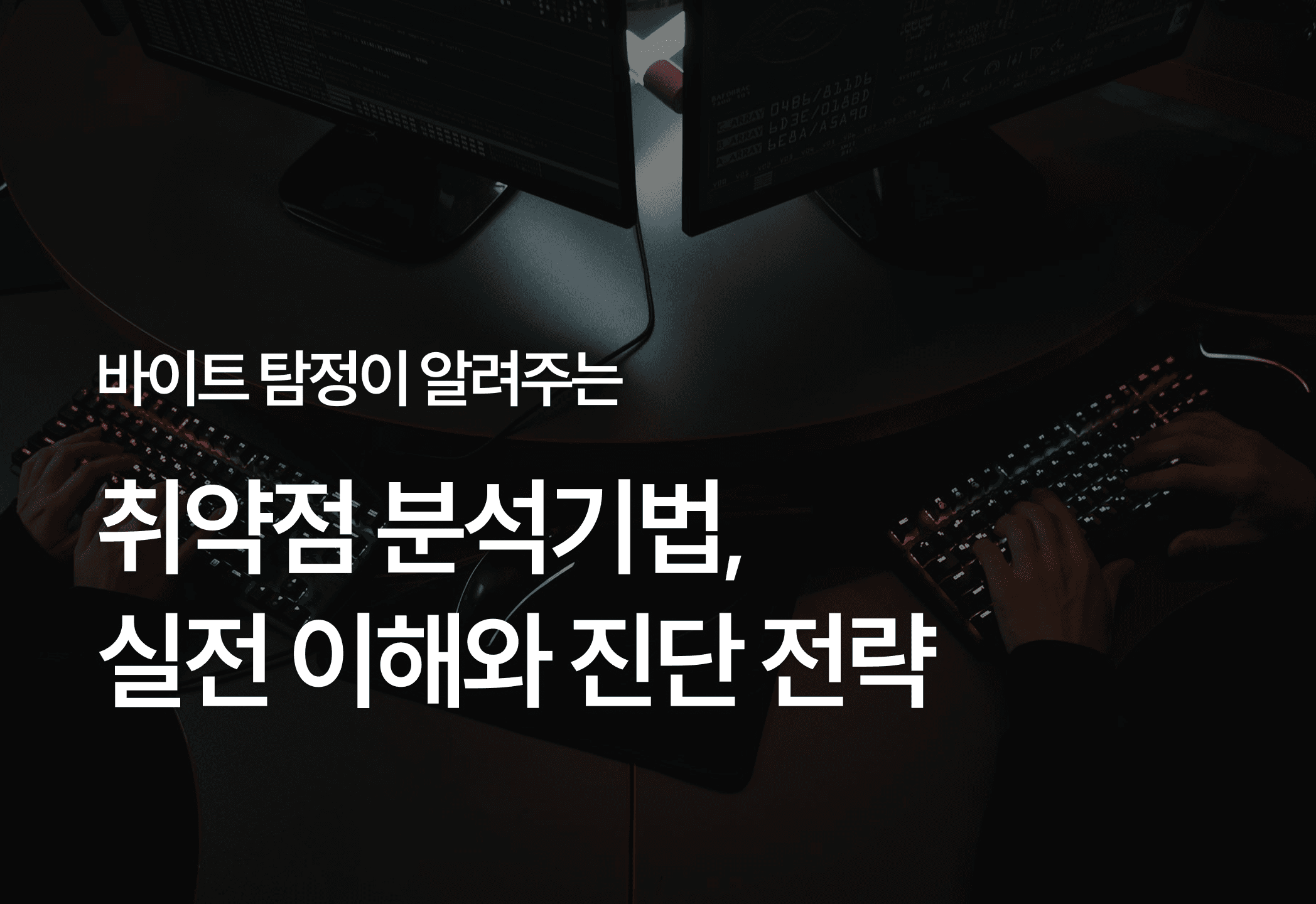 [PLUS] 바이트 탐정이 알려주는 취약점 분석 기법, 실전 이해와 진단 전략